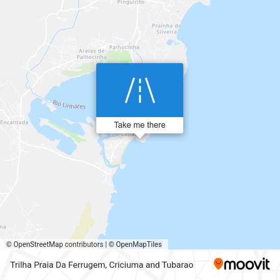 Trilha Praia Da Ferrugem map