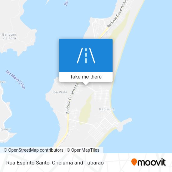 Rua Espírito Santo map