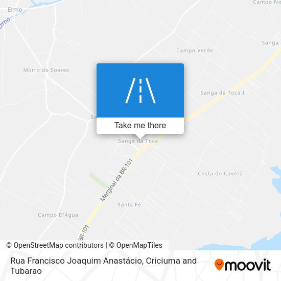 Rua Francisco Joaquim Anastácio map
