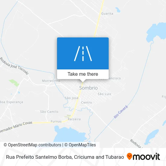 Rua Prefeito Santelmo Borba map
