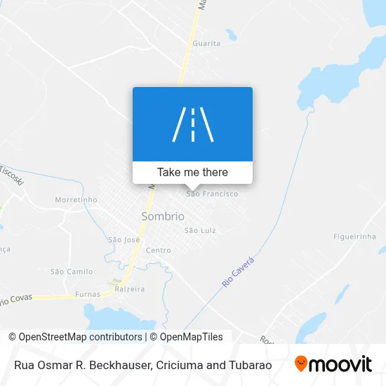 Rua Osmar R. Beckhauser map