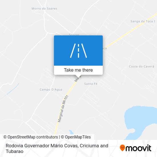 Rodovia Governador Mário Covas map