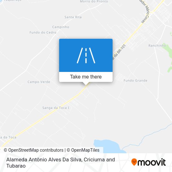 Alameda Antônio Alves Da Silva map