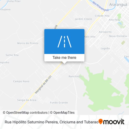 Rua Hipólito Saturnino Pereira map