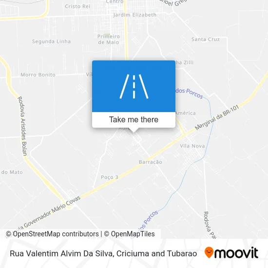 Rua Valentim Alvim Da Silva map