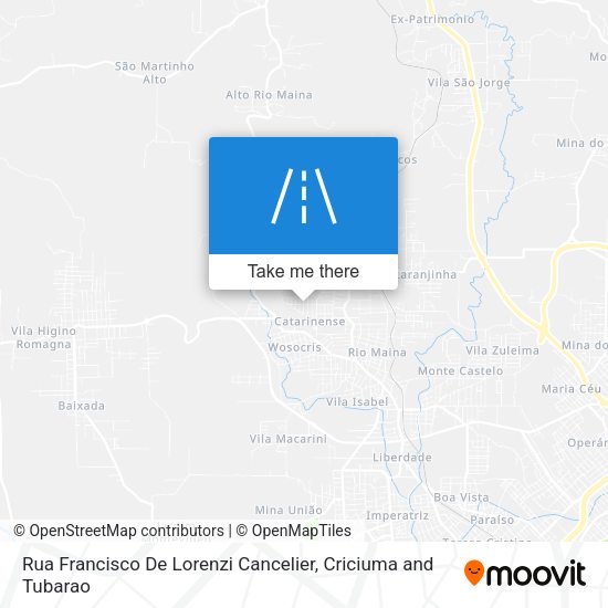 Rua Francisco De Lorenzi Cancelier map