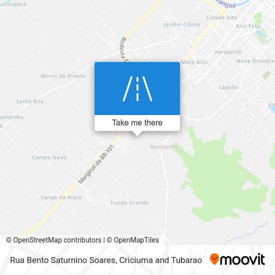 Rua Bento Saturnino Soares map
