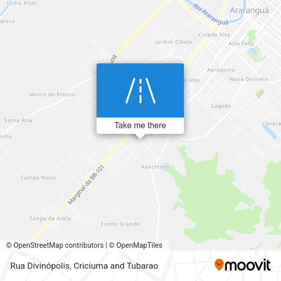 Rua Divinópolis map