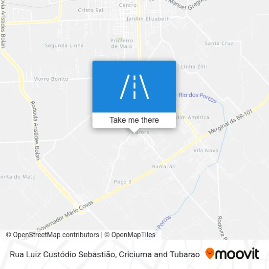 Rua Luiz Custódio Sebastião map