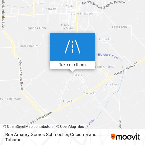 Rua Amaury Gomes Schmoeller map