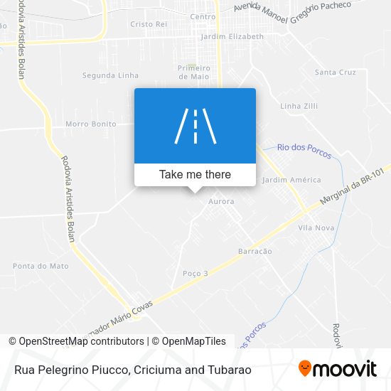Rua Pelegrino Piucco map