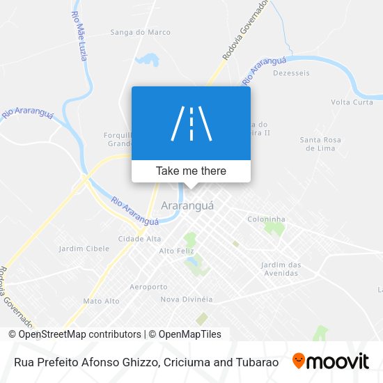 Rua Prefeito Afonso Ghizzo map