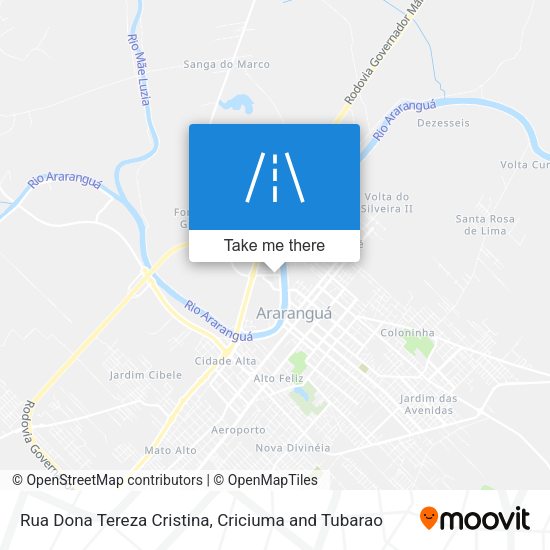 Rua Dona Tereza Cristina map