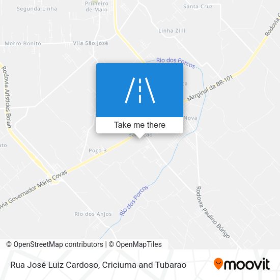 Rua José Luiz Cardoso map