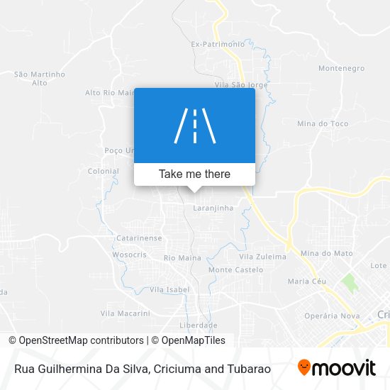 Rua Guilhermina Da Silva map