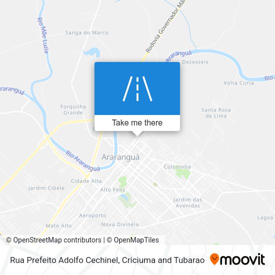 Rua Prefeito Adolfo Cechinel map