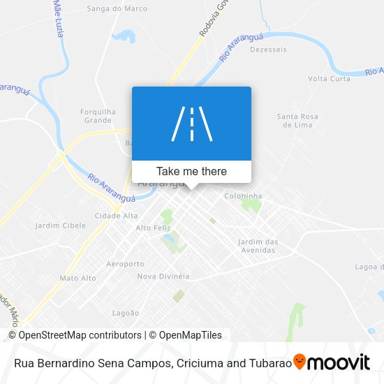Rua Bernardino Sena Campos map