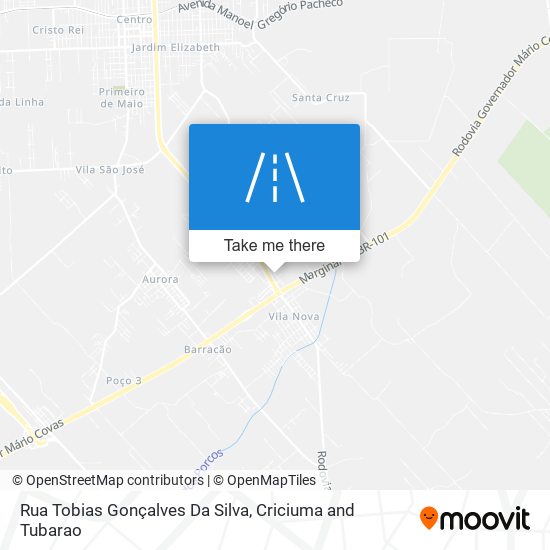 Rua Tobias Gonçalves Da Silva map