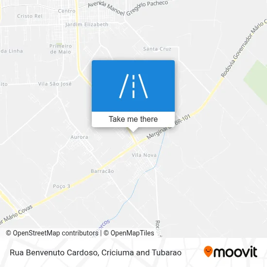 Rua Benvenuto Cardoso map
