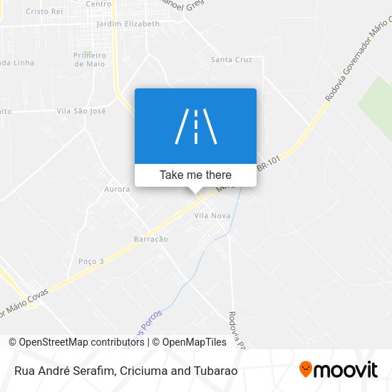Rua André Serafim map