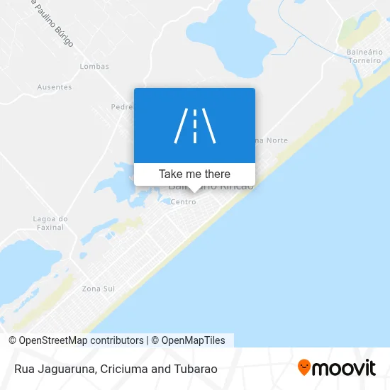Rua Jaguaruna map