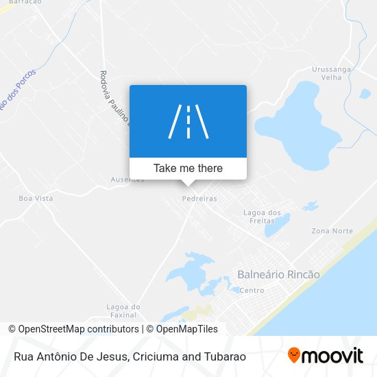 Rua Antônio De Jesus map