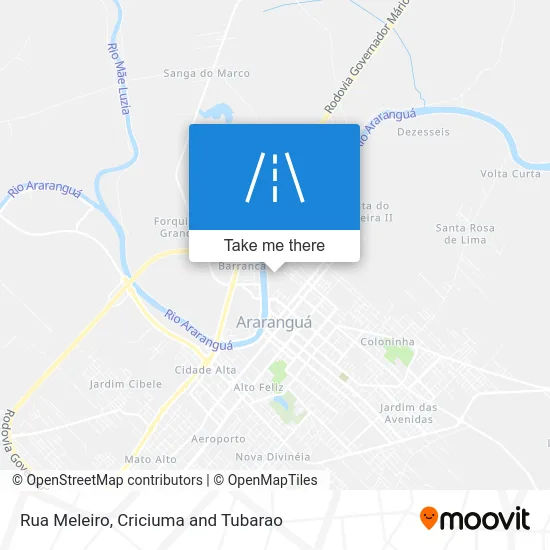 Rua Meleiro map