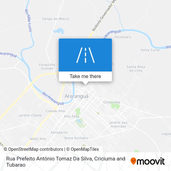 Rua Prefeito Antônio Tomaz Da Silva map