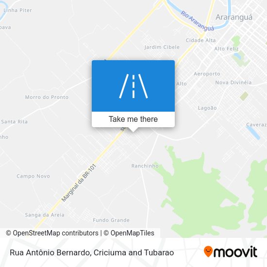 Rua Antônio Bernardo map