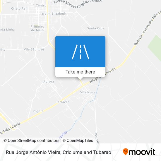 Rua Jorge Antônio Vieira map