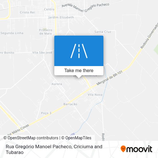 Rua Gregório Manoel Pacheco map