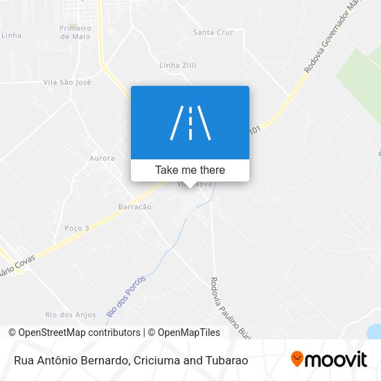 Rua Antônio Bernardo map