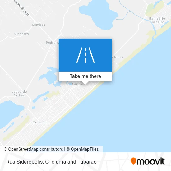 Rua Siderópolis map