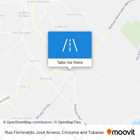 Rua Florisvaldo José Arceno map