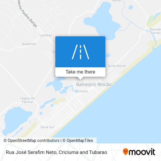 Rua José Serafim Neto map