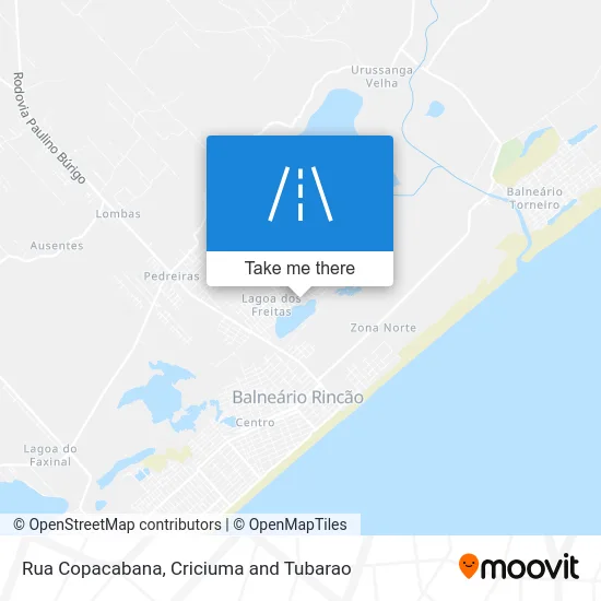 Rua Copacabana map