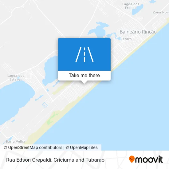 Rua Edson Crepaldi map