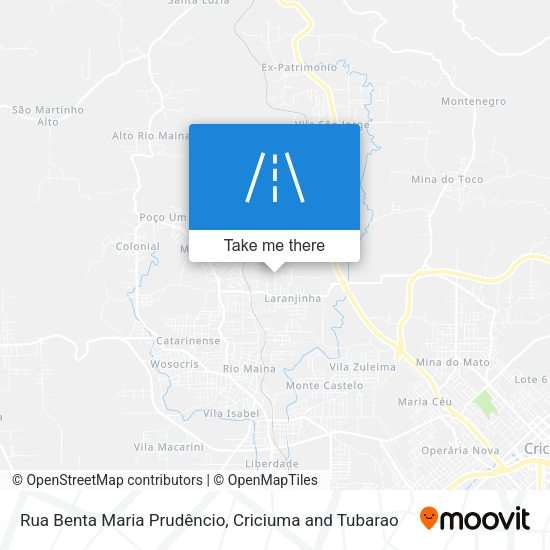 Rua Benta Maria Prudêncio map