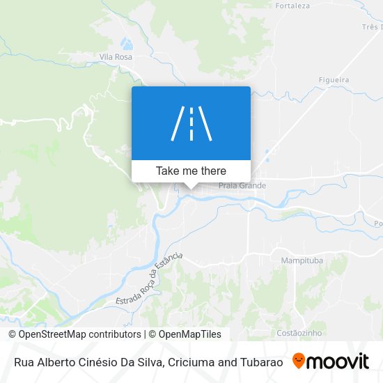 Rua Alberto Cinésio Da Silva map