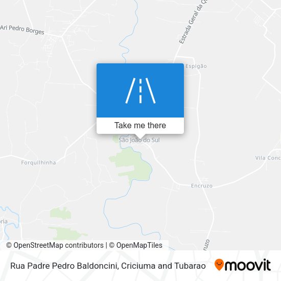 Rua Padre Pedro Baldoncini map