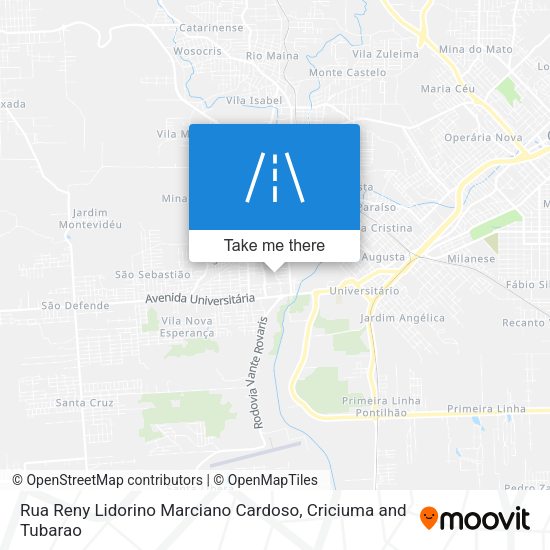 Rua Reny Lidorino Marciano Cardoso map