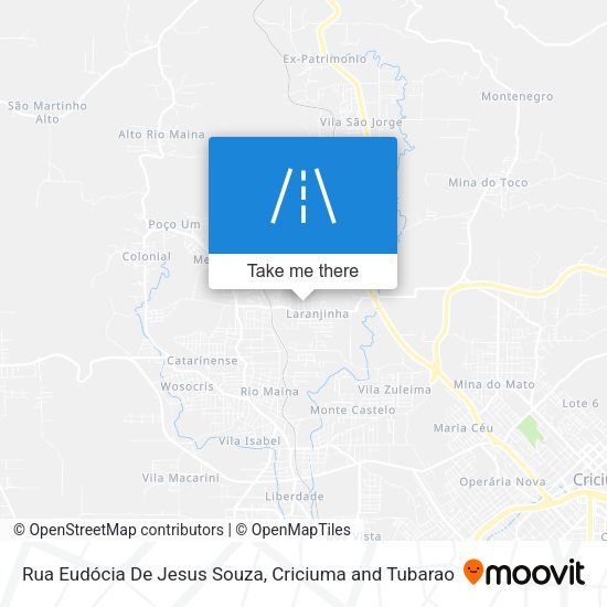 Rua Eudócia De Jesus Souza map