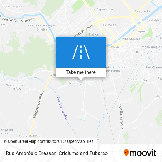 Rua Ambrósio Bressan map