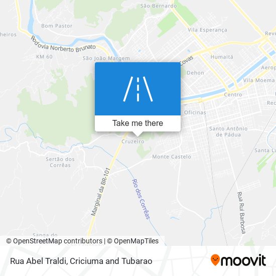 Mapa Rua Abel Traldi