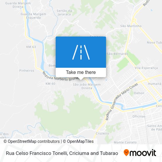 Rua Celso Francisco Tonelli map
