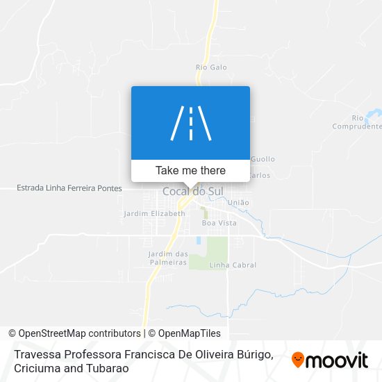 Travessa Professora Francisca De Oliveira Búrigo map