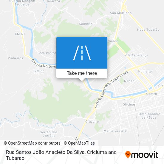 Rua Santos João Anacleto Da Silva map