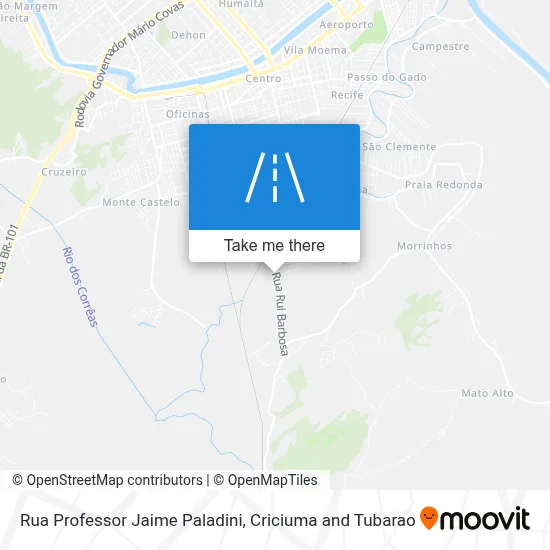 Rua Professor Jaime Paladini map