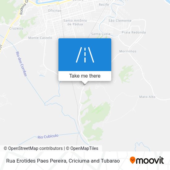 Rua Erotides Paes Pereira map
