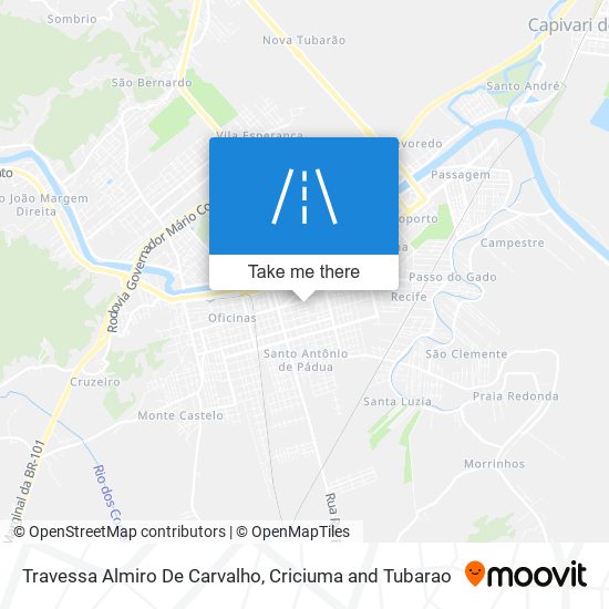 Mapa Travessa Almiro De Carvalho